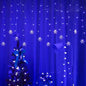 LED Snowflake Curtain Lights for Christmas & Parties