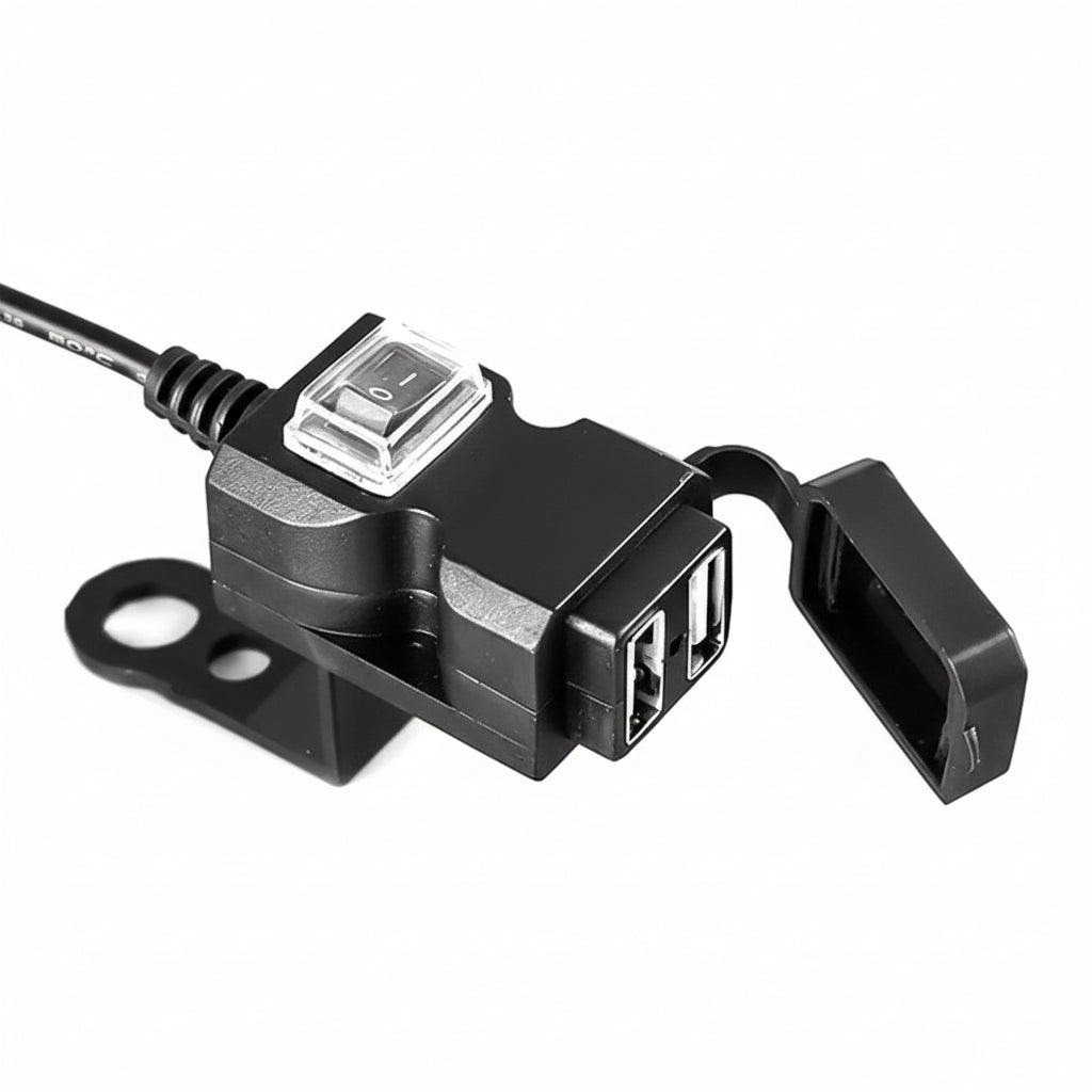 Új motorkerékpár kettős USB telefon töltő vízálló kialakítással