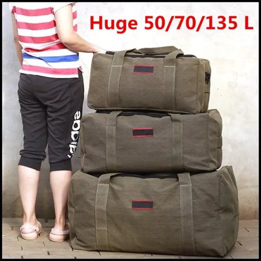 Large Capacity Canvas Travel Bag for Men