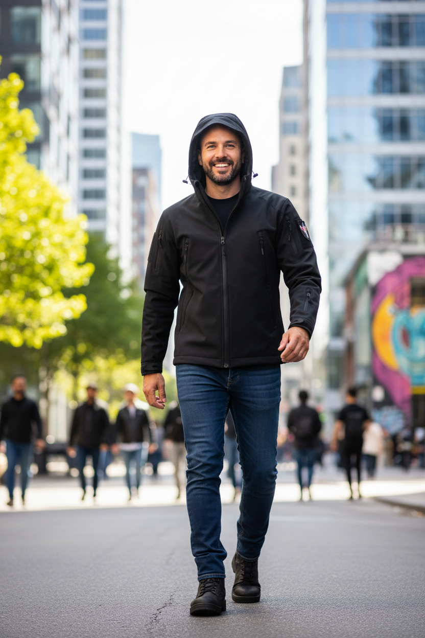 Férfi és női szabadtéri softshell 3-in-1 dzseki