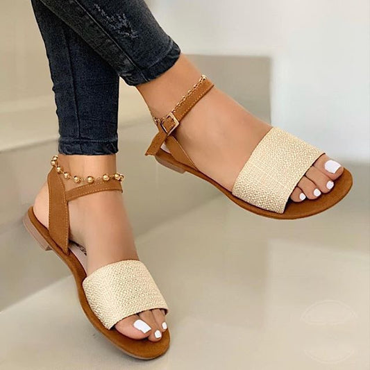 Plus Size Women's Casual Buckle Sandals