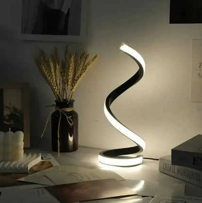 LED spirál asztali lámpa