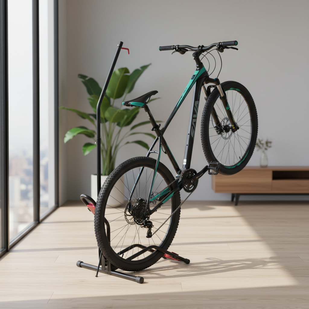 Levehető L-alakú kerékpártartó