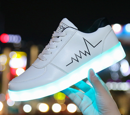 Colorful LED Light-Up Sneakers, Casual Style