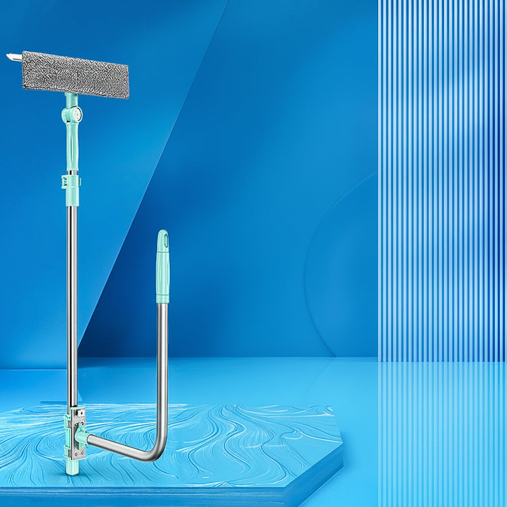 Window Cleaning Tool with Extendable Double-Sided Design