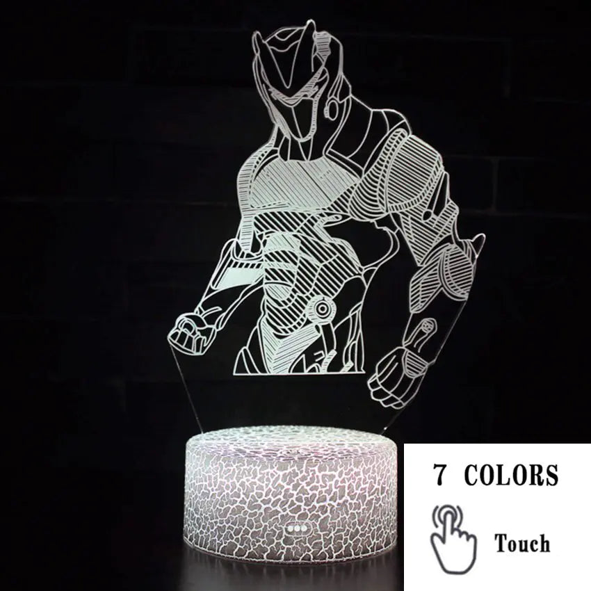 3D LED érintőképernyős színes éjszakai fénylámpa