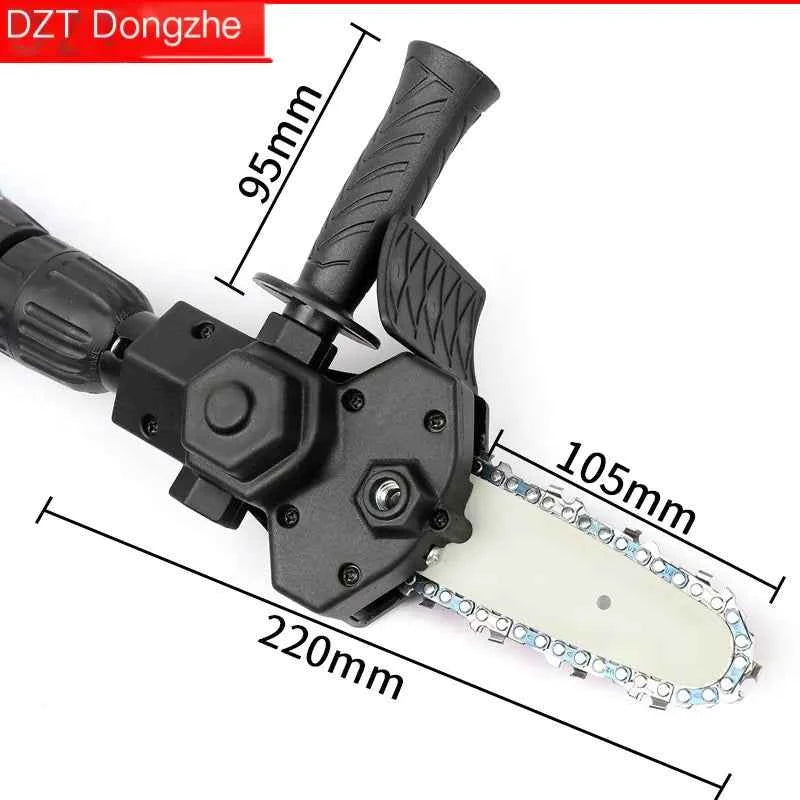 Electric Drill to Chainsaw Conversion Attachment