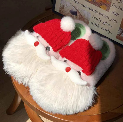 Cozy Christmas Santa Slippers for Festive Comfort