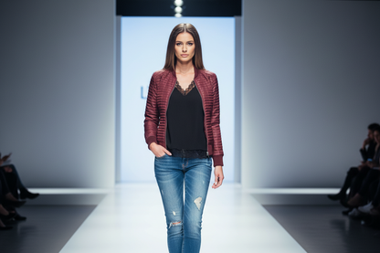 2026 Women's Slim Fit Long Sleeve Zip Cardigan Jacket