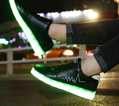Colorful LED Light-Up Sneakers, Casual Style