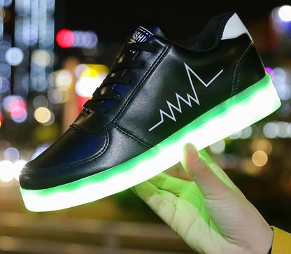 Colorful LED Light-Up Sneakers, Casual Style