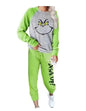 Grinch Drink Up Hoodie Set for Fall/Winter