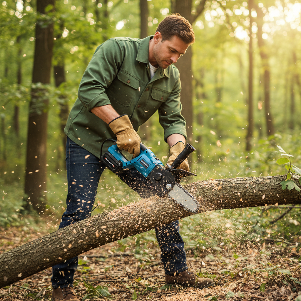 Electric Drill to Chainsaw Conversion Attachment