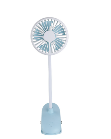 Rechargeable Clip Fan with Colorful LED Lights