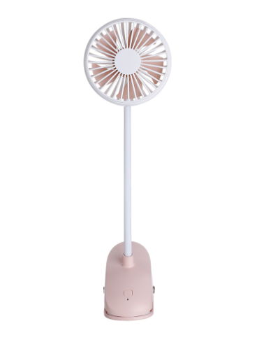 Rechargeable Clip Fan with Colorful LED Lights