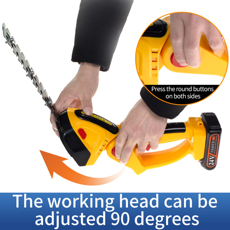 Cordless Electric Hedge Trimmer for Garden Pruning