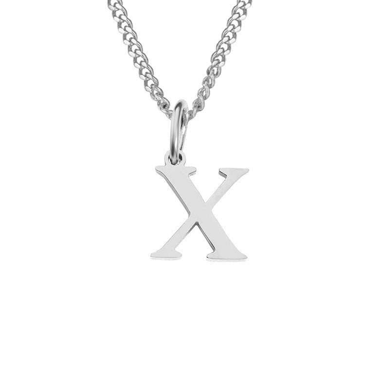 14K Stainless Steel Necklace with 26 Letters
