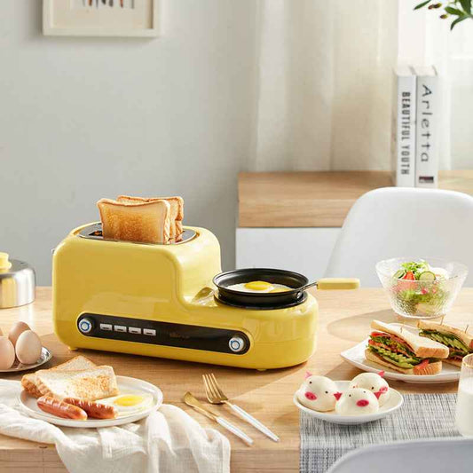 Bread Maker, Toaster, Skillet, and Egg Cooker Set