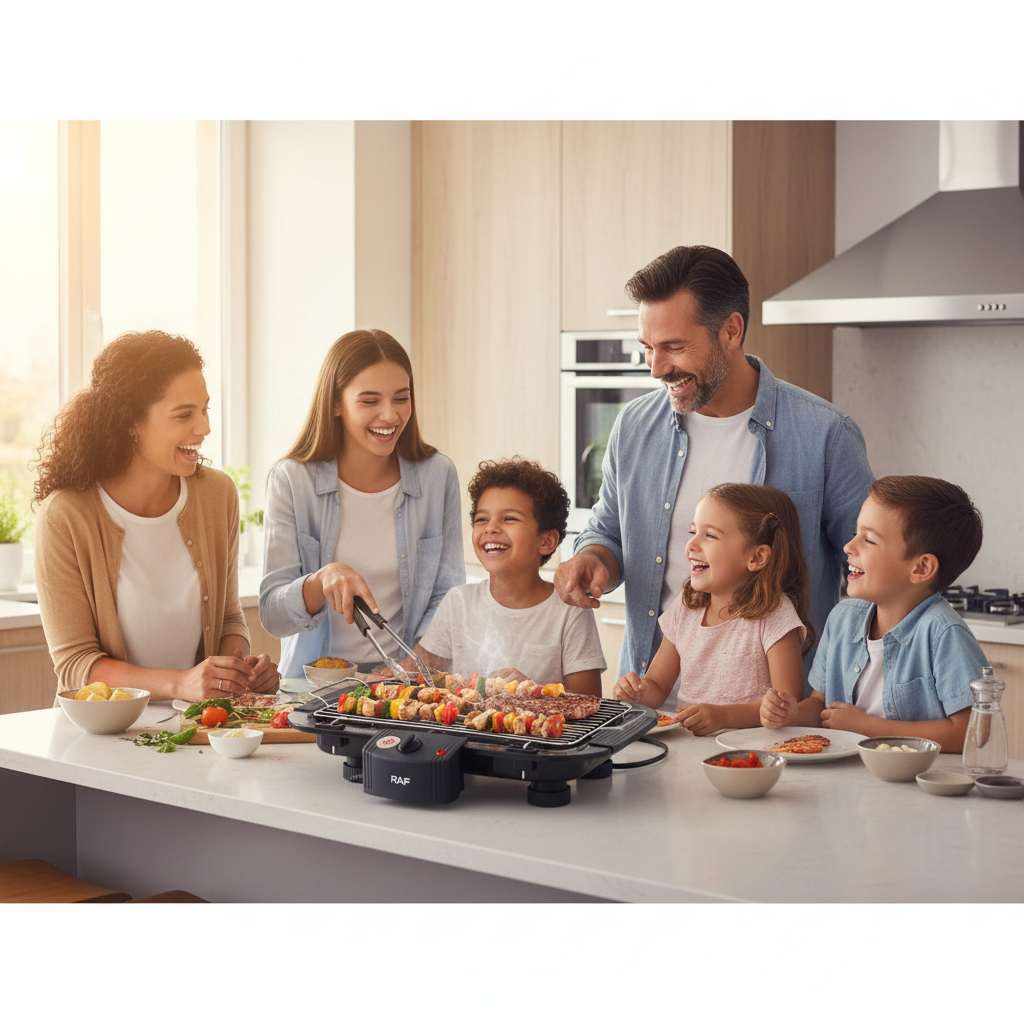 Electric BBQ Grill for Home and Outdoor Use