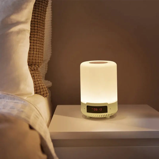 Smart Bluetooth Speaker with Colorful Atmosphere Lamp