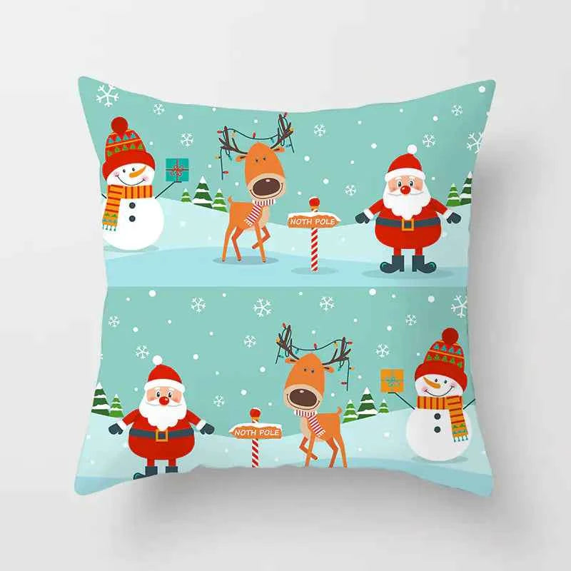 Christmas Cartoon Pillowcase to Add a Festive Holiday Touch