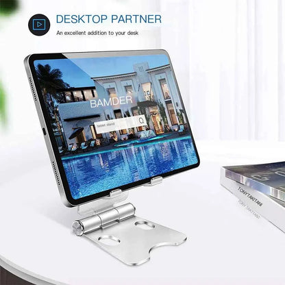 Portable Aluminum Double-Fold Tablet Stand