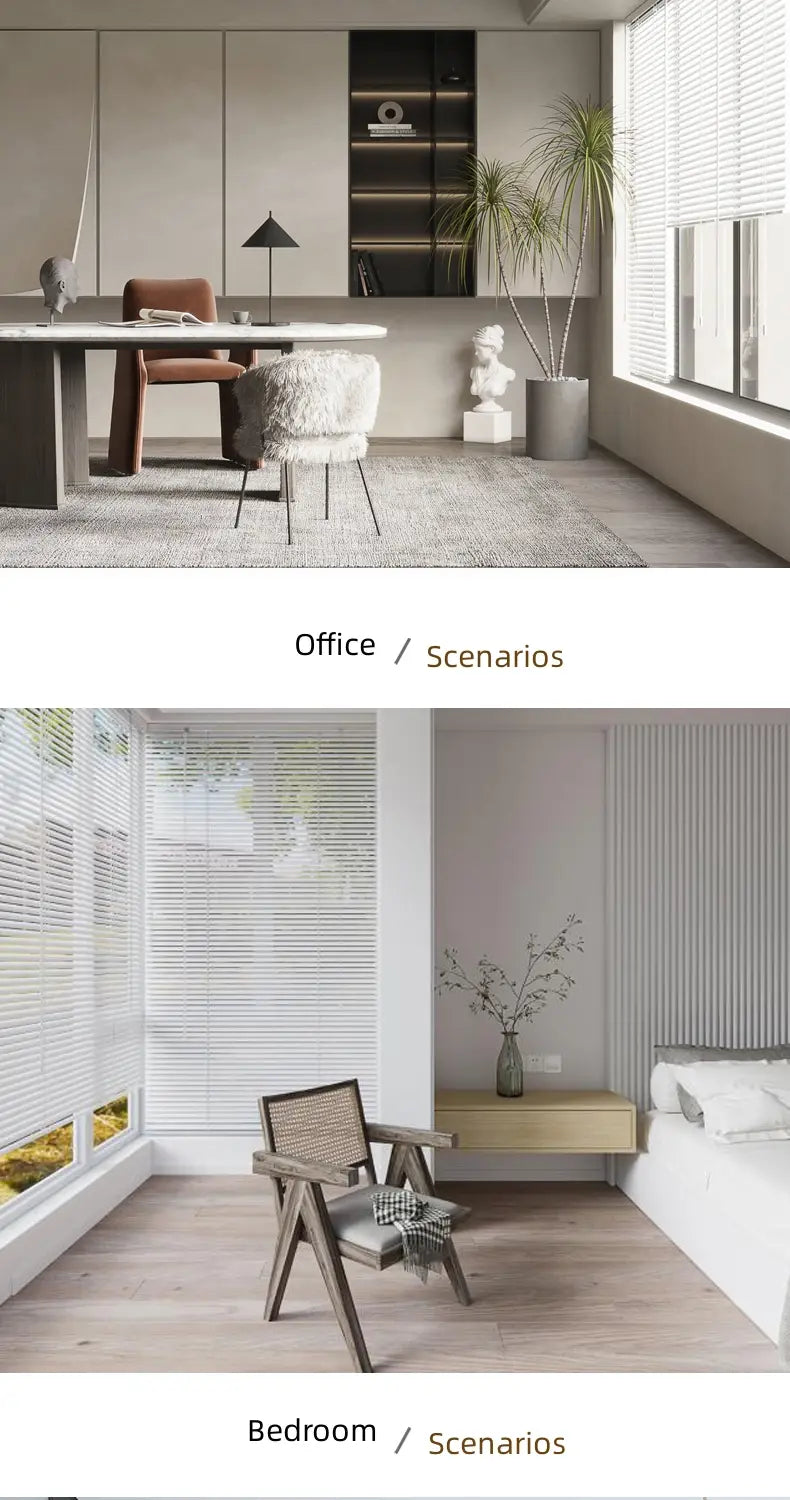 Cordless Aluminum Mini Blinds for Windows (1pc)