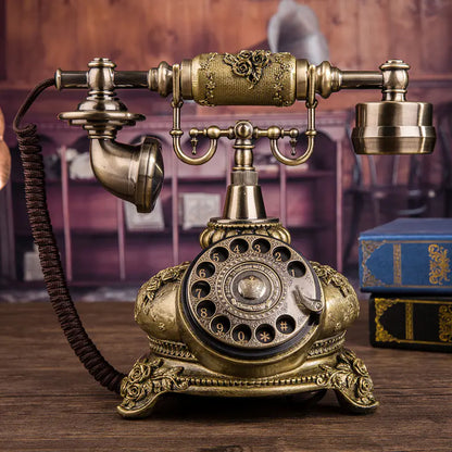 Vintage European Rotary Telephone - Creative Home Landline