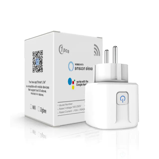 Intelligens WIFI aljzat AI hangvezérléssel és teljesítménymérővel