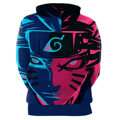 Anime 3D Digital Print Couples Sweatshirt