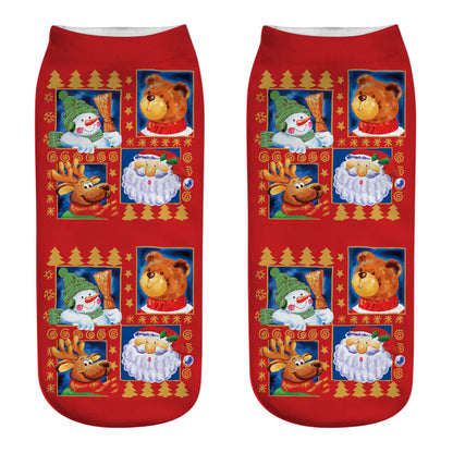 New 3D Printed Christmas Socks for Women