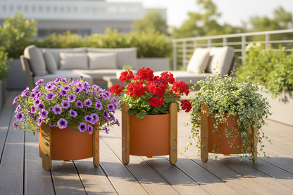 Nordic Iron Planter with Creative Minimalist Design