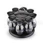 Double-Layer Rotating Spice Rack for Kitchen Use