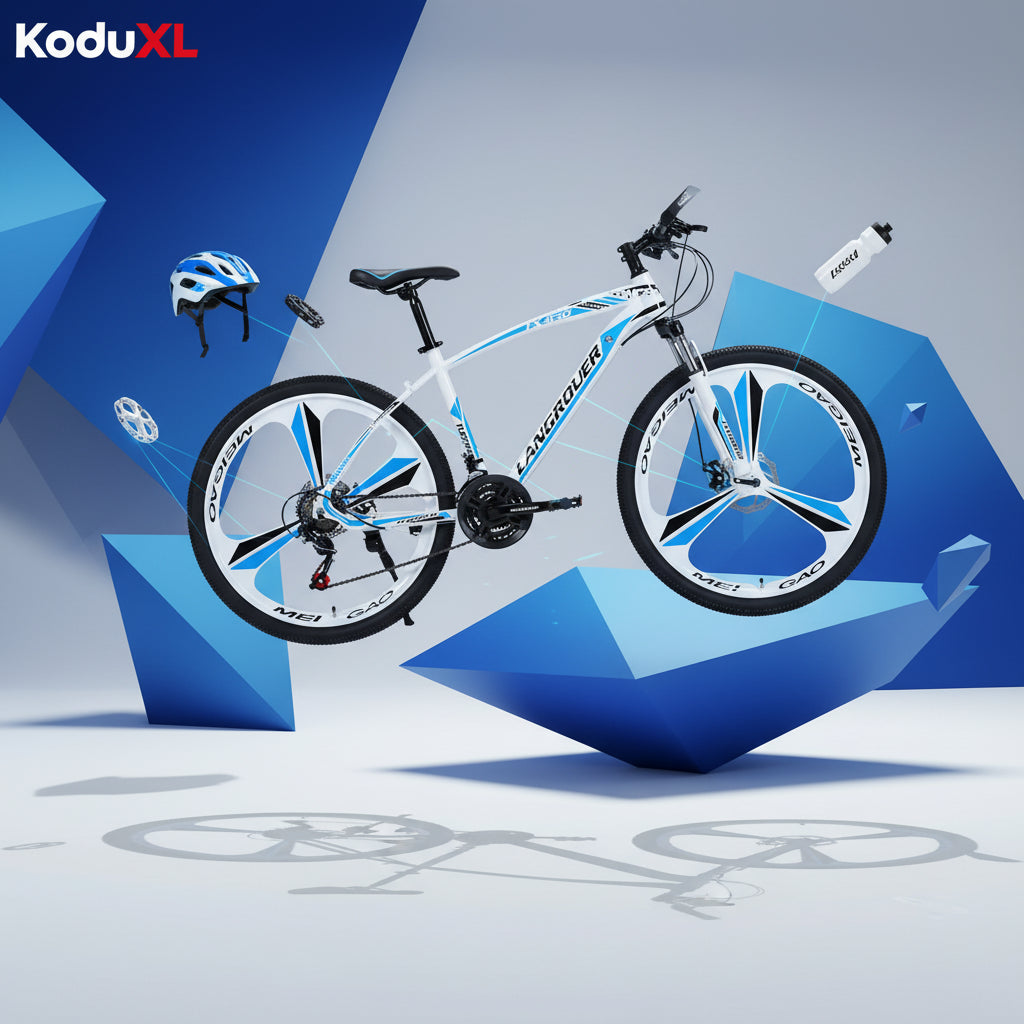 Lengéscsillapító terepkerékpár változó sebességgel