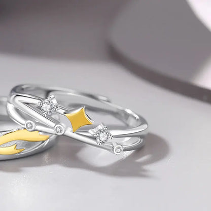 Couple Fashion Sterling Silver Ring