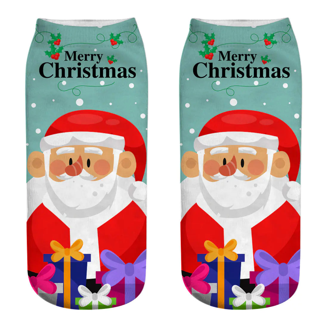 New 3D Printed Christmas Socks for Women