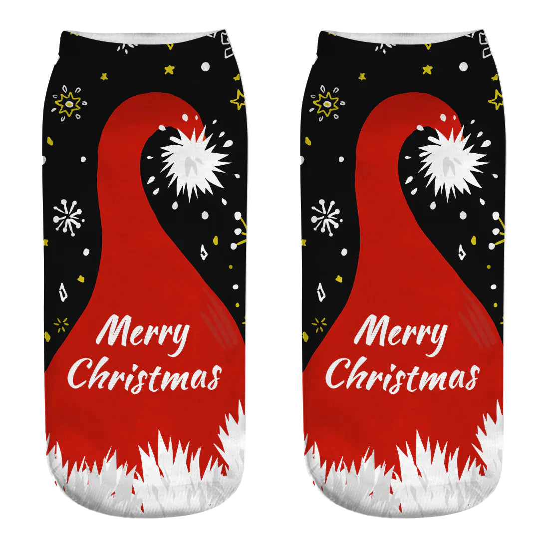 New 3D Printed Christmas Socks for Women