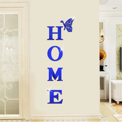 Wholesale Acrylic Letter Butterfly Mirror Wall Decor