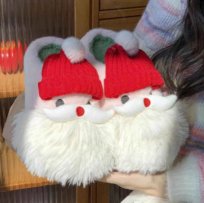 Cozy Christmas Santa Slippers for Festive Comfort