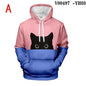 Trendy Cat Series 3D Digital Print Sweatshirt