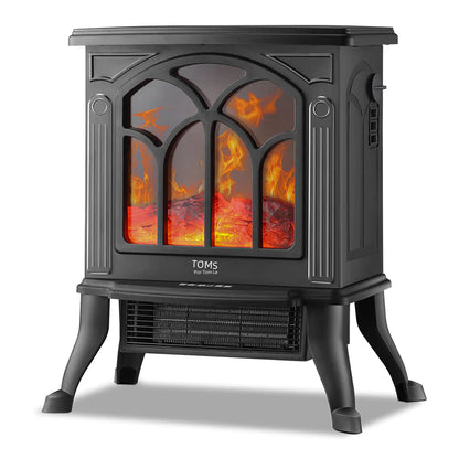 3D Realistic Flame Electric Fireplace Heater for Home
