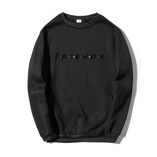 Friends Logo Hoodie in Red, Black, and Pink - Stylish and Cozy Wear