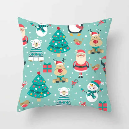 Christmas Cartoon Pillowcase to Add a Festive Holiday Touch
