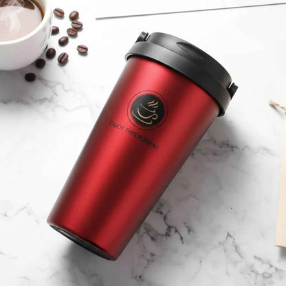 Rozsdamentes acélból készült szigetelt kávébögre fogantyúval