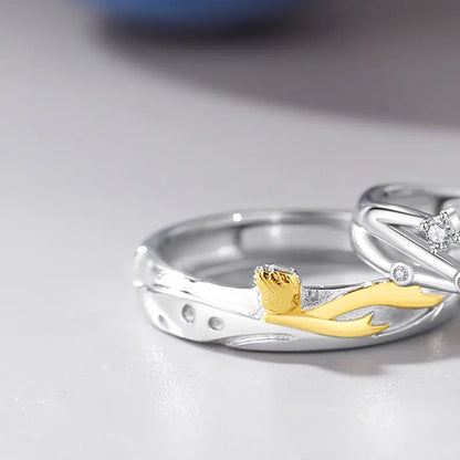 Couple Fashion Sterling Silver Ring