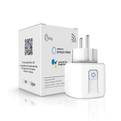 Intelligens WIFI aljzat AI hangvezérléssel és teljesítménymérővel