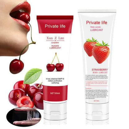 Fruit-Flavored Water-Soluble Lubricant for Adults