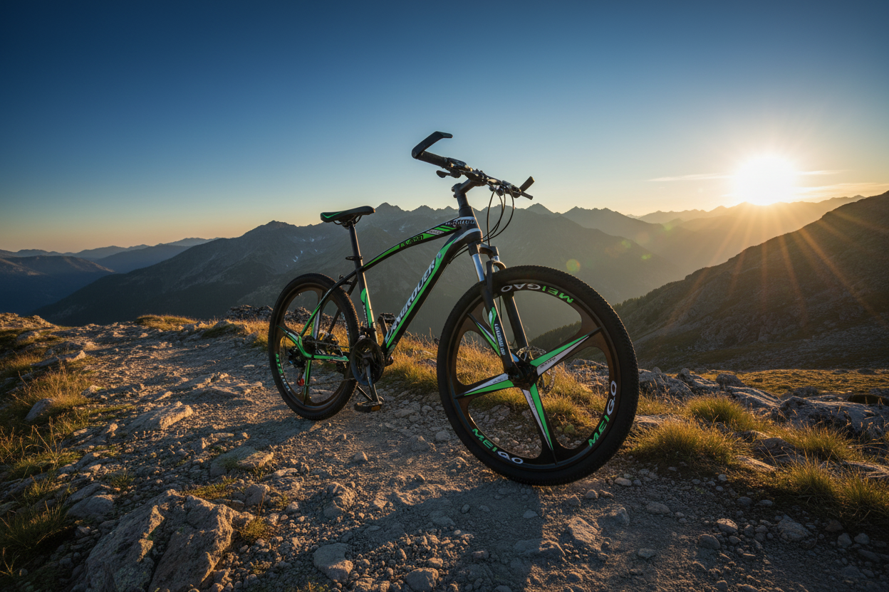 Lengéscsillapító terepkerékpár változó sebességgel