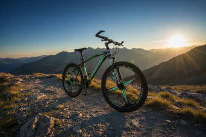 Lengéscsillapító terepkerékpár változó sebességgel