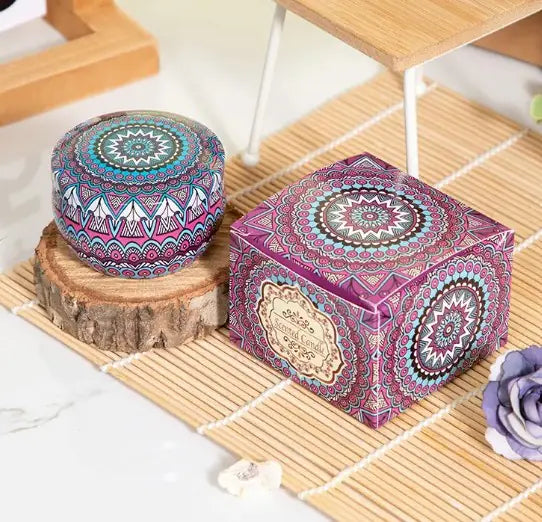 Aromatherapy Petal Candle with Dried Petals and Essential Oils